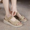 thumbnail image 4 of Sandales Compensées Confortables pour Femmes avec Sangle Velcro Mode, 4 of 5