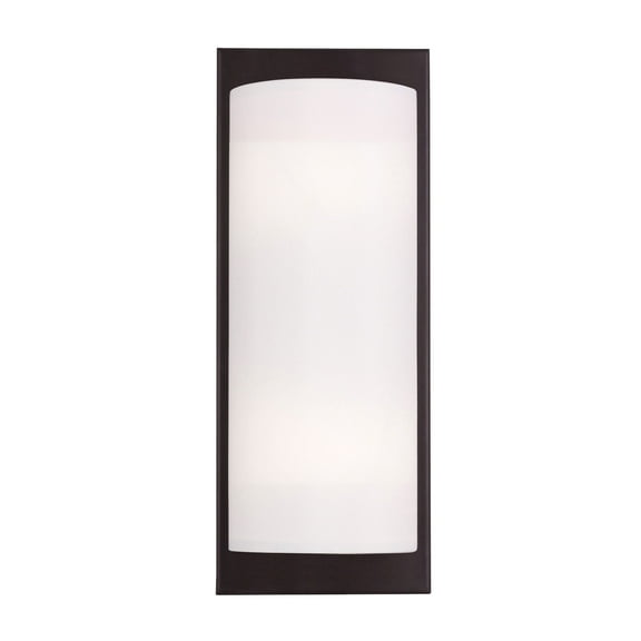Livex Lighting 15" 2-Light Contemporary Metal ADA Wall Sconce in Bronze