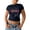 C-Black456, variant on DHFJKG Crop Tops For Women Summer Graphic Tee Sexy Slim Fit Letter Print Short Sleeve T Shirts Casual Streetwear Soft Tops