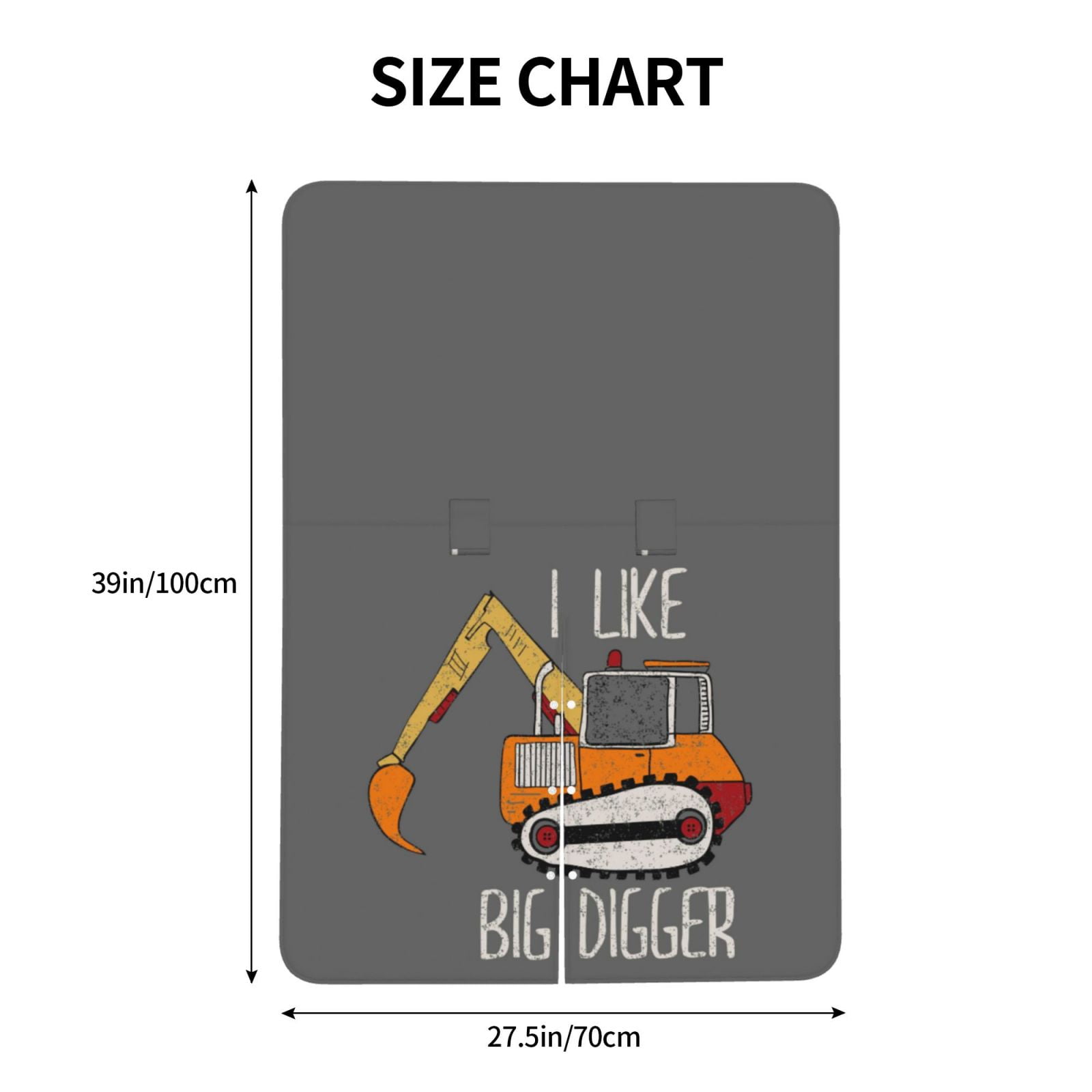 Car Seat Cover Baby - I Like Big Digger Breathable Infant Car Seat Cover for Baby Carseat, Lightweight Comfort Baby Essentials Must Haves Newborn Stuff for Girl Boy