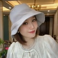 thumbnail image 7 of SikaFu Designer Niche Hat Female High -Quality Versatile Cloud Gauze Lace Fisherman Hat Summer Travels To Shade Sun Hat, 7 of 7