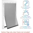 thumbnail image 3 of Large Dog Door Replacement Flaps with Screws - Pet Door Replacement Flap Compatible with Petsafe Freedom Doggie Doors Replacement Flaps PAC11-11039 10 1/8" X 16 7/8", Flexible, No Warped, 3 of 7
