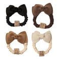 thumbnail image 1 of Chouchous pour Cheveux Nœud Vintage : 4 Pcs Modes Titulaires de queue de queue de chevelure Cordons pour Cheveux, 1 of 10