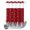 ChristmasXM0568, variant on No Hook Shower Curtain with Built-in Rings - Christmas Poinsettia Flowers Washable Waterproof Fabric Bathroom Curtains for Hotel,Rentals, 72 X 84 Inch Extra Long , White