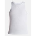 thumbnail image 5 of No Boundaries Ribbed High Neck Tank Top, Women's XXS-XXL, 5 of 5