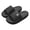 Black, variant on Women'S Slides Massage Slippers - Indoor Sandals - Acupressure Footbed - Arch Support - Shock Absorbing Sole - Pain Relief & Relaxation for Flat Feet White,6.5