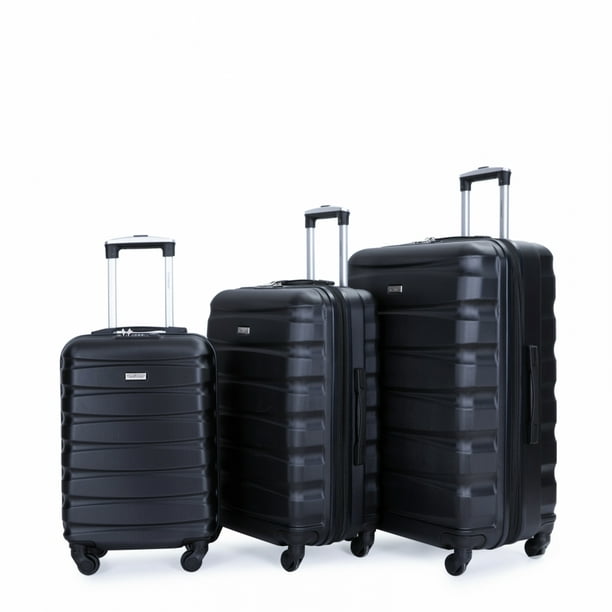 Piece Luggage Sets, Expandable ABS Hardshell Lightweight