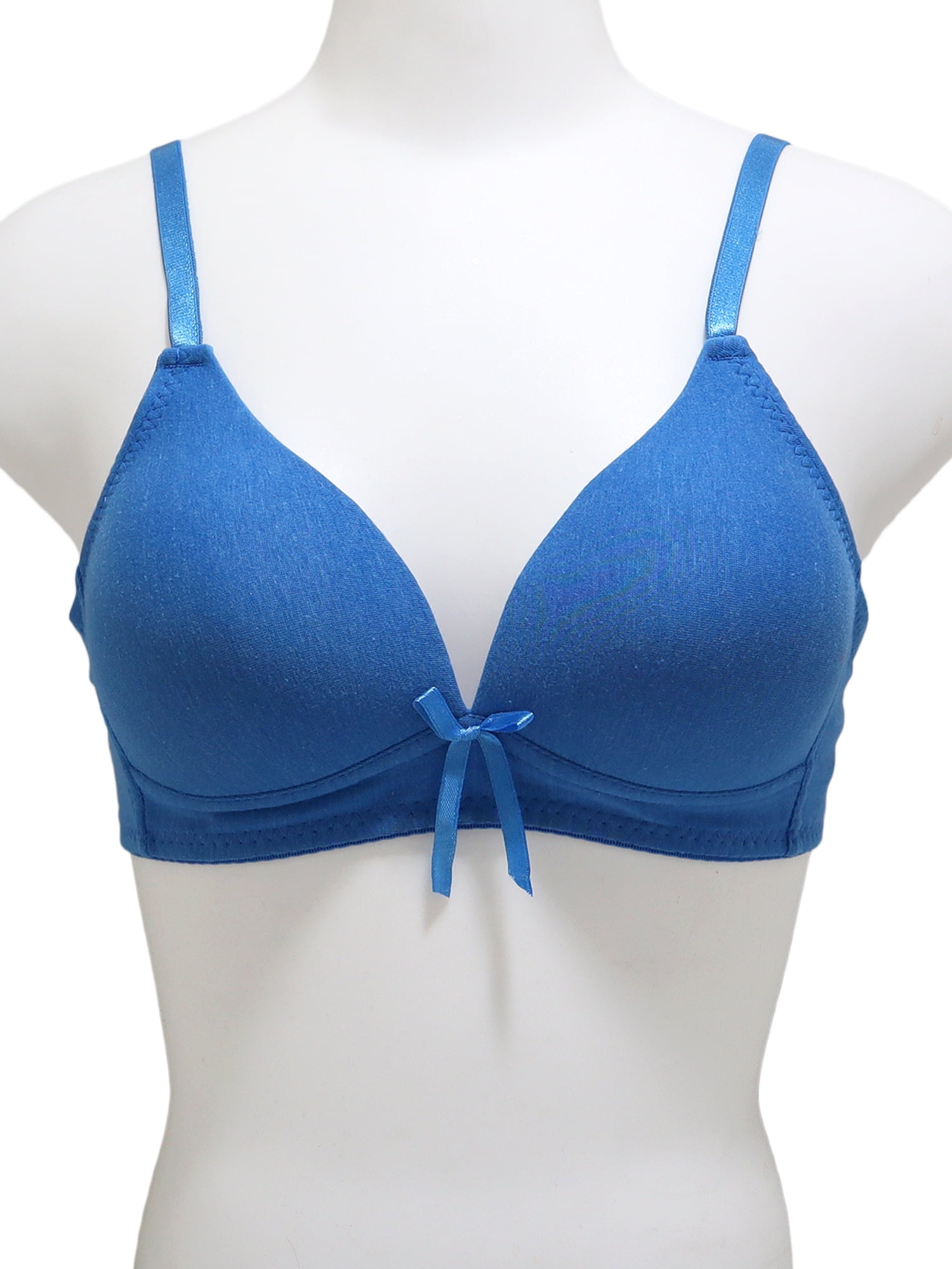 Angelina Women's Wire-Free, Lightly Padded Cotton A-Cup Bra (6-Pack)