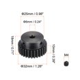 thumbnail image 2 of Unique Bargains 6mm Aperture 30T Mod 1 45# Steel Spur Diff Differential Motor Pinion Gear, 2 of 5