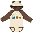 thumbnail image 3 of Inktastic Colorful Toy Train Boys or Girls Long Sleeve Baby Bodysuit, 3 of 5