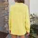 thumbnail image 4 of Blusa jacquard de manga larga para mujer, color liso, camisa informal elegante, tejido transpirable, adecuada para el trabajo y las vacaciones, para todas las estaciones, 4 of 6