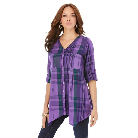 Women's Plaid Button Up Shirts