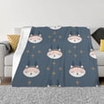 thumbnail image 6 of Colorful Animals Novelty Fleece Blanket Lightweight Throw Blanket for Kids Machine WashableLightweight Microfiber Throw Blanket, 6 of 10