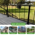 thumbnail image 4 of Black Cable Railing Kit 42 Inch 4 Level Post Kit Complete Set Cable Railing System for Decks Length Adjustable Easy DIY with Paper User Guide (No Handrail), 4 of 9