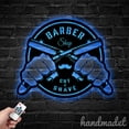 thumbnail image 3 of Handmadetneonsign Personalized Barber Shop Metal Wall Art LED Light, Hairstylist Sign Home Decor, 3 of 5