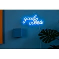 thumbnail image 6 of HEJULIK Good Vibes Neon Sign, USB Powered, Neon Sign for Bedroom Holiday Party Decor, Pink, 16.1" x 8.3" x 0.7"., 6 of 8