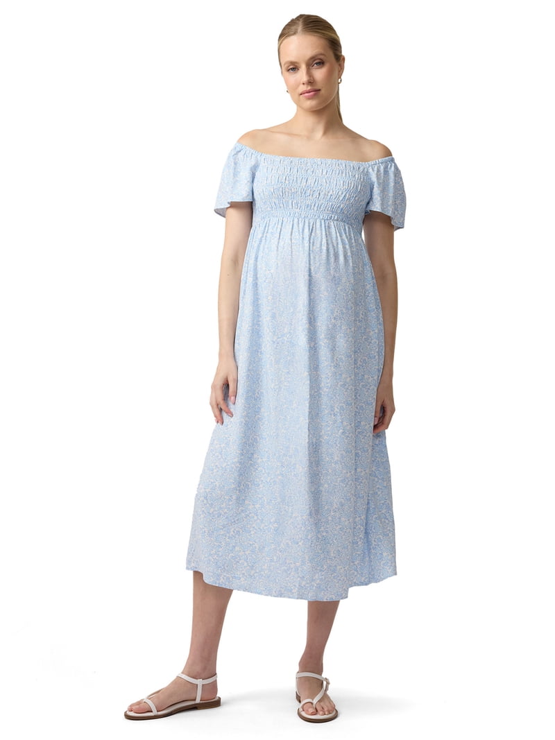 chinese dress ladies Ingrid & Isabel Long Sleeve Lace Dress Maternity S main image 0