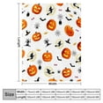 thumbnail image 3 of Halloween Fleece Throw Blanket,Ghost Pumpkin Lantens Print Soft Throws for Bed Couch Sofa,Decorative Halloween Flannel Soft Throw Blanket for Women,Men,Kids,2.46*3.28Ft, 3 of 7