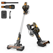 INSE Cordless Vacuum Cleaner, 6-in-1 Stick Vacuum Cleaner with Detachable Battery, 30kPa Strong Suction, Extra Large Dustbin, Powerful Brushless Motor, Ultra Quiet Lightweight
