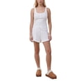 thumbnail image 1 of xiaxaixu Women Casual Ribbed Set Button Slim Fit Tank Top and Ruffles Trim Shorts Summer 2 Piece Outfits Loungewear, 1 of 5