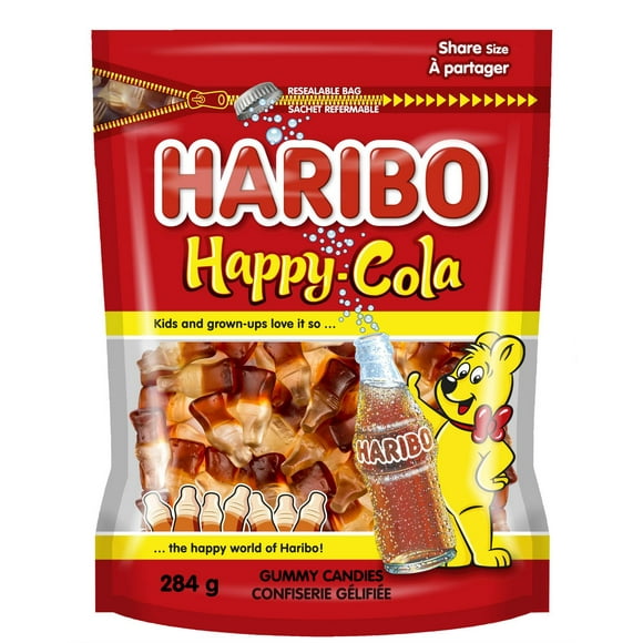 Haribo Happy Cola Gummy Candy, No Artificial Colours, 284g