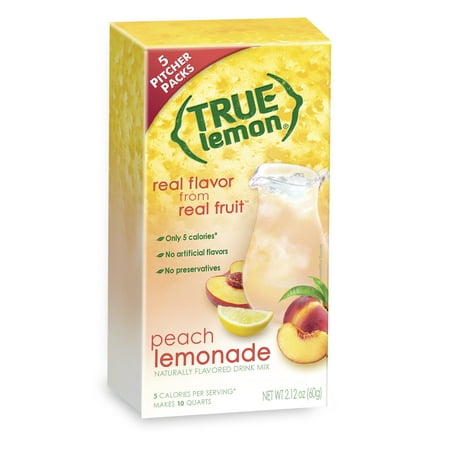 True Lemon Drink Mix, Peach Lemonade, 1 Box - Walmart.com