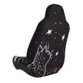 thumbnail image 2 of Wukai Star Gazing Cat Illustration Full Set Car Seat Covers with Soft Padding Universal Auto Front Seats Protector and Cushion Mat, 2 of 5