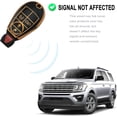thumbnail image 4 of Key Fob Cover Compatible with Dodge Challenger Charger Grand Cherokee Durango Chrysler 300 2008-2014 4 Button Keychain Case Holder Protector,Black, 4 of 7