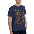 thumbnail image 2 of Bingfone Rainbow Jellyfishes Men'S Loose Fit Short-Sleeve Pocket T-Shirt, 2 of 7