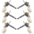 thumbnail image 1 of UPOUART 6Pcs Guitar Tuning Key Silver Small Elliptical ABS Plastic Handle for Folk Guitar Performing, 1 of 7