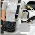 thumbnail image 5 of TSOVTHRID Black Leopard Print Women's Crossbody Bag, PU Leather Cross Body Purses, Cell Phone Leather Handbag, Trendy Crossover Shoulder Bag, 5 of 7