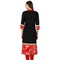 thumbnail image 3 of Kurta Ethnique à Imprimé Floral pour Femmes, Kurti Décontractée, Robe Tunique, 3 of 3
