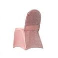 thumbnail image 2 of BalsaCircle 50 Rose Gold Solid Metallic Spandex Stretchable Banquet Chair Covers Slipcovers, 2 of 7