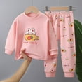 thumbnail image 2 of HCNTES Toddler Baby Girl Outfit Long Sleeve Sweatshirts Pants Clothes Set Fall Winter Sweatshirt Pullover Tops Jogger Pants Toddler Girl Gift Set&nbsp;,Sizes 3-6 Months, 2 of 4