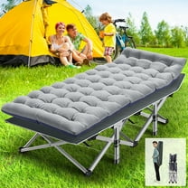 FICISOG Folding Camping Cots for Adults 900lbs Layer Oxford Sleeping Cots with Carry Bag & Mattress