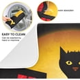thumbnail image 2 of FREEAMG Halloween Décor Dish Drying Mat - 16 x 18inch- Extra Large Microfiber Dish Drying Mat, Dish Draining Mat, Counter top Mat, Halloween Black Cat, 2 of 7