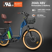 Addmotor Electric Trike for Adults, 1000W Mid-Drive Electric Trike, 160NM Torque, 85Miles, 48V 20Ah Etrike, GRANDTAN TURBO Electric Tricycle, 450LBS, 3 Wheel Electric Bike, Parking Brake, Differential