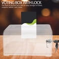 thumbnail image 3 of Shisuyan Donation Box With Lock Suggestion Box Transparent Acrylic 1Set 7.31x4.56x3.93in, 3 of 9