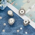 thumbnail image 4 of 4pcs Snap Buttons Rings Jewelry Adjustable Snap Jewelry Ring Charms Metal Ring Accessory Snap Interchangeable Alloy Snaps DIY Rings for Women Finger Ring Jewelry Making Supplies, 4 of 7