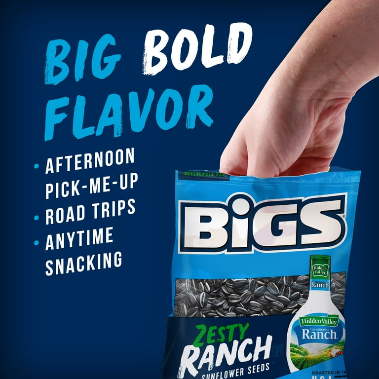 Bigs Hidden Valley Ranch Sunflower Seeds, Keto Friendly, Low Carb