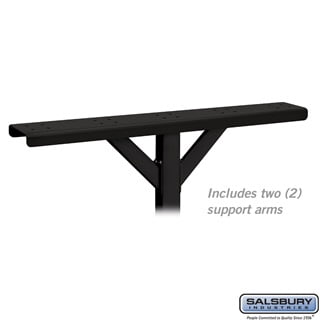 Spreader - 5 Wide with 2 Supporting Arms - for Rural Mailboxes and Townhouse Mailboxes - Black