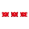 thumbnail image 1 of Inteprter Manteles individuales para , festival, fiesta de Navidad, cena, copos de nieve, tapete de comedor, no tejido, antideslizante, bandeja Type7 NO7, 1 of 6