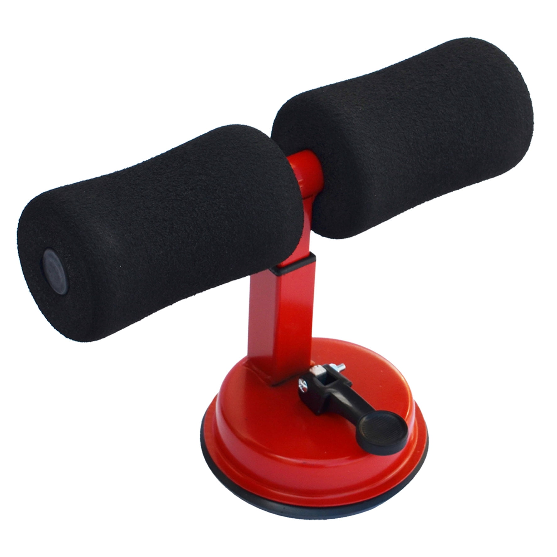 Sunny Sit Up Bar Adjustable Sit Up Assistant Device Household Fitness Equipment for Body Abdominal Stretching Muscle Training(Red with black)