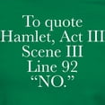 thumbnail image 3 of CafePress - Hamlet Quote Women's Classic T Shirt - Women's Traditional Fit Dark T-Shirt, 3 of 4