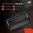 thumbnail image 4 of A-Premium Tailgate Rebuild Kit Compatible with Chevrolet & GMC Models - C1500, C2500, C3500, K1500, K2500, K3500, Rear Tailgate Parts Metal Handle Bezel Latch Cable Hinge Bolts (Pack of 27), 4 of 6