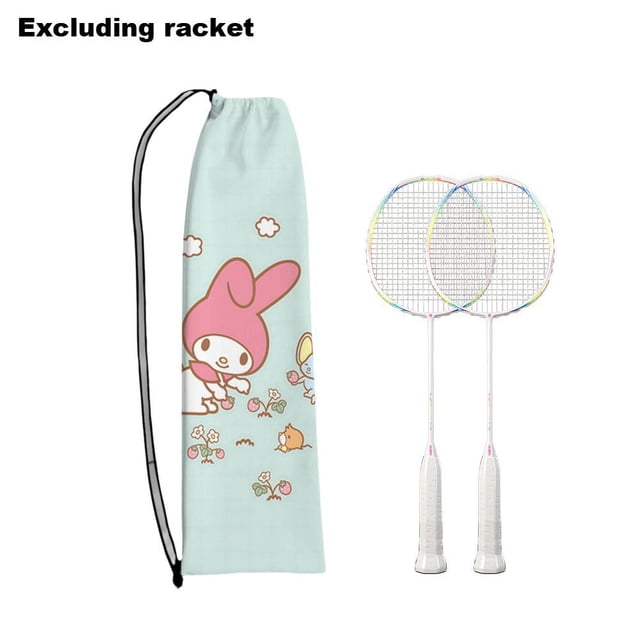 Cute Badminton Shoulder Bag - Polyester, 23*74cm, Holds 3-4 Rackets, Comfortable