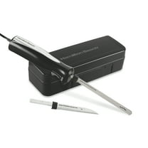 Hamilton Beach Stainless Steel Electric Knife Set, 8" Carving & 5" Utility Blades, Storage Case