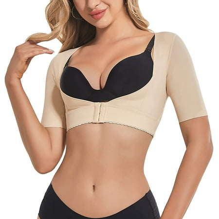 

QWZNDZGR Shaper Tops for Women Slimmer Upper Arm Compression Post Surgery Posture Corrector Lift Breasts Vest Shapewear
