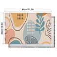 thumbnail image 6 of Orange Boho Abstract and Plant Pattern Summer Placemats Table Placemats Set Of 4-Linen Kitchen Washable Placemats Table Mats 11.8"x17.7" Non-Slip Heat Resistant, 6 of 6