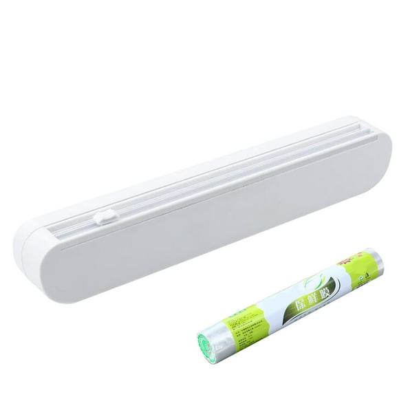 PLPPYFS Multi-Functional Cutter, for 12-Inch Wide, 100-Foot Long Plastic Wrap, Household Tin Foil, Easy to Use, Suction Cup